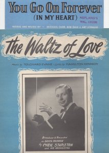 Cyril Stapleton The Waltz Of Love You Go On Forever 2x Sheet Music