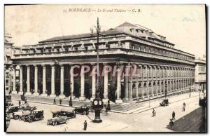 Old Postcard The Grand Theater Bordeaux