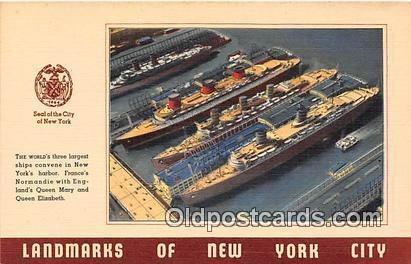 New Yorks Harbor Ship Unused 