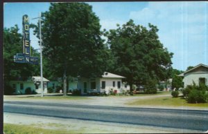 SC TURBERVILLE Chat-N-Rest Motel on U.S. 301 Phone 410 - pm1955 - Chrome