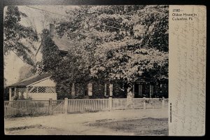 Vintage Postcard 1907 Oldest Home in Columbia, Pennsylvania (PA)