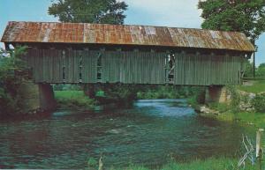 Covered Bridge over Black River - Coventry VT, Vermont