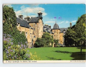 Postcard St. Mary's Quadrangle, St. Andrews, Scotland