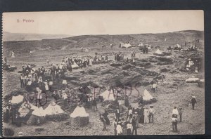 Cape Verde Postcard - View of an Encampment at Sao Pedro    RS18103