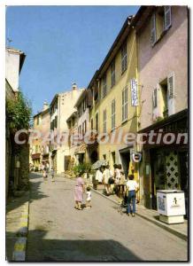 Postcard Modern Bormes Les Mimosas Var Rue Carnot