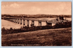 Gloucestershire England Postcard Severn Bridge & Forest of Dean c1910 Unposted