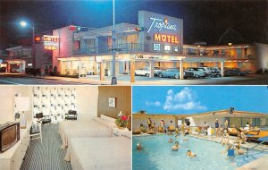 TROPICANA MOTEL Atlantic City, New Jersey Roadside Vintage Postcard ca 1960s