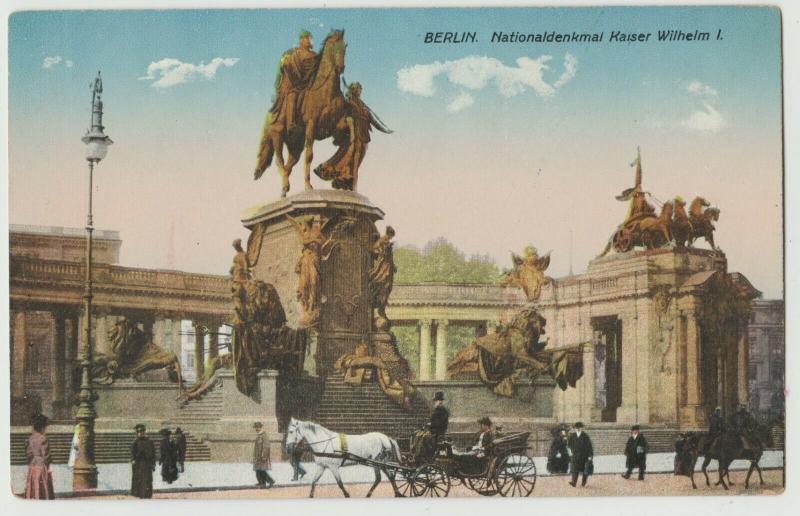 BERLIN NATIONALDENKIMAL KAISER WILHELM I Postkarte 