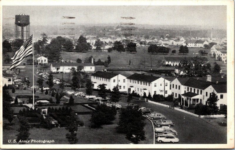 Vtg 1950s Army Post Headquartes Camp Kilmer New Brunswick New Jersey NJ Postcard