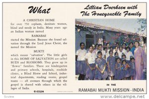 The Honeysuckle Family, Christian Home, Ramabai Mukti Mission, Kedgaon Poona ...