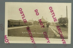 Glencoe MINNESOTA RPPC c1910 DEPOT Train Station CM&StP RR nr Hutchinson Waconia