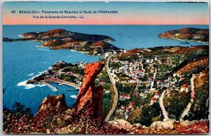 Beaulieu Panorama De Beaulieu Et Rade De Villefranche France Postcard