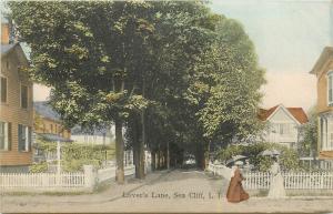 Lover's Lane, Sea Cliff, NJ Divided Back Postcard