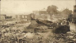 Rockland ME Disaster Fire Scene c1910 Real Photo Postcard