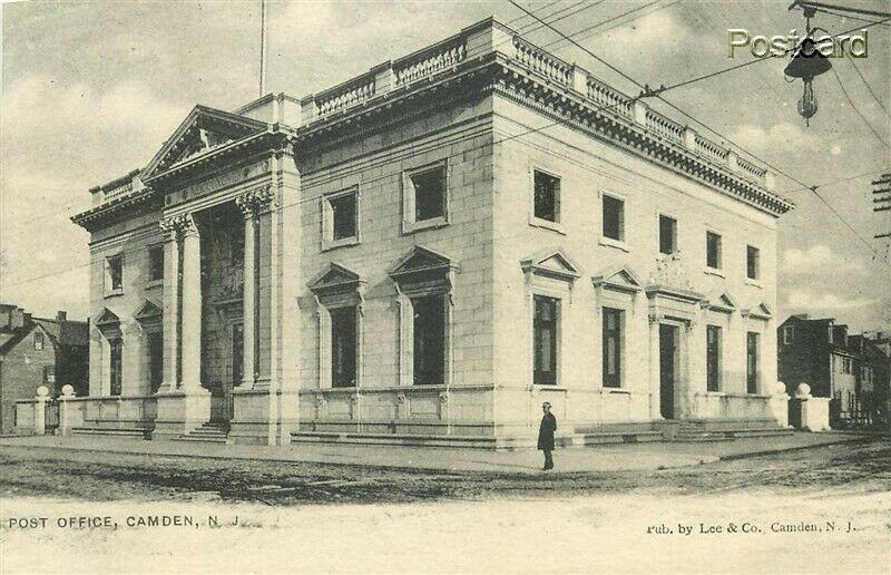 NJ, Camden, New Jersey, Post Office, Lee and Company, Undivided Back