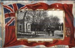 Halifax NS Point Pleasant Park Patriotic Flag Border c1910 Postcard