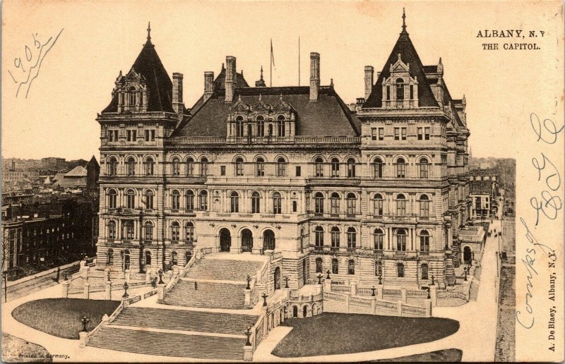 Vtg Albany New York NY The State Capitol 1905 Raphael Tuck Postcard