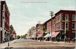 Dundas St. West Napanee Ontario ON Wallace's Drug Store Unused Postcard F22