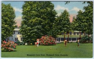 MAMMOTH CAVE, Kentucky  KY  Roadside MAMMOTH CAVE HOTEL  1952   Postcard