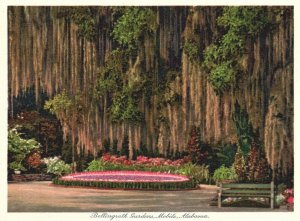 Vintage Postcard Bellingrath Gardens Colorful Landscape Mobile Alabama AL