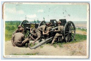 c1910's Loading A 3 Field Gun Soldier WWI Jersey City NJ Phostint Postcard