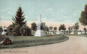 SACO MAINE~LAUEL HILL CEMETERY~LOT OF 2 1910s POSTCARDS