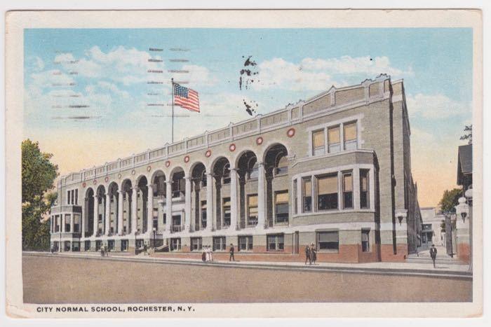 Rochester News Co NY Americhrome City Normal School Early 1900s Postcard A42