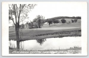 Real Photo Postcard~Storybrook Country Club Golf Course Hanover Illinois~RPPC