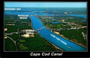 Massachusetts Cape Cod Aerial View Of West End Of Cape Cod Canal