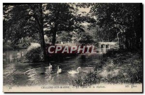 Old Postcard Chalons Sur Marne Canal and Siphon