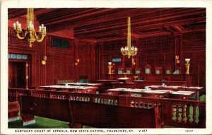 Kentucky Court Appeals New State Capitol Frankfort KY Postcard VTG UNP Vintage 