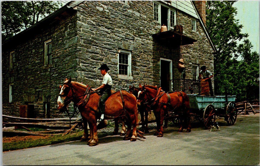 Pennsylvania Amish Country Amish Farmers Bringing Grain To Mill