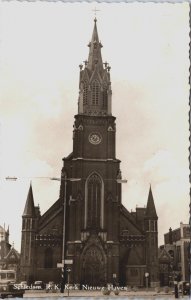 Netherlands Schiedam Kerk Nieuwe Haven Vintage RPPC C067