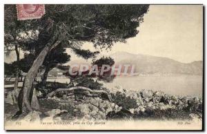 Old Postcard View Of Menton Jack Du Cap Marlin