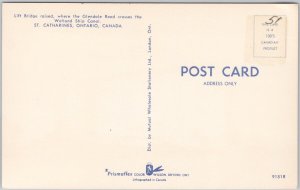 MV 'Gloxinia' Lift Bridge Welland Ship Canal St Catharines Ontario Postcard H65