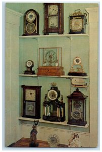 1967 The International Shelf At Clock Museum Newport New Hampshire NH Postcard