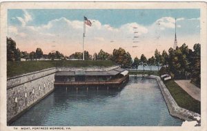 Virginia Fortress Monroe The Moat 1907 Curteich