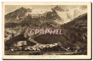 Old Postcard The Village of La Grave and the Meije