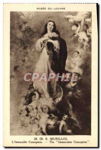 Old Postcard Louvre Museum B E Murillo The Immaculate Conception