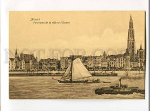 3081437 BELGIUM Anvers Panorama de la ville et l'Escaut Vintage