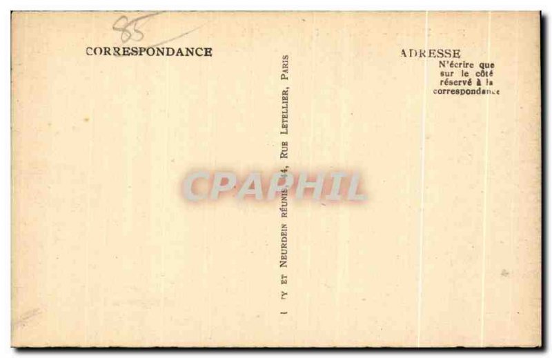 Old Postcard Lucon the Episcopal palace