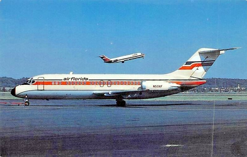 Airline Postcards AIR Florida McDonnell Douglas DC-9-15F N50AF MSN 47014