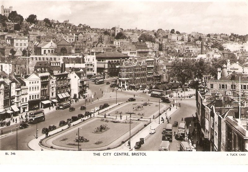 Bristol. The city Centre Tuck Real Photograph Postcard