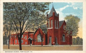 H92/ Fort Valley Georgia Postcard c1910 Methodist Church Building 203