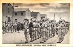 New Jersey Camp Kilmer Detail Assembling For Drill