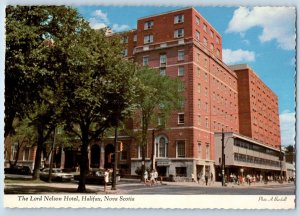 1960 Halifax Nova Scotia Canada Postcard Lord Nelson Hotel Downtown Public Shop