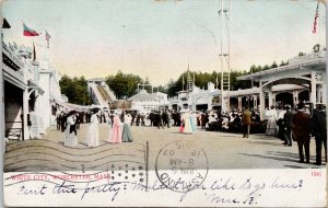 White City Worcester MA c1907 Bosselman Postcard G29 *as is