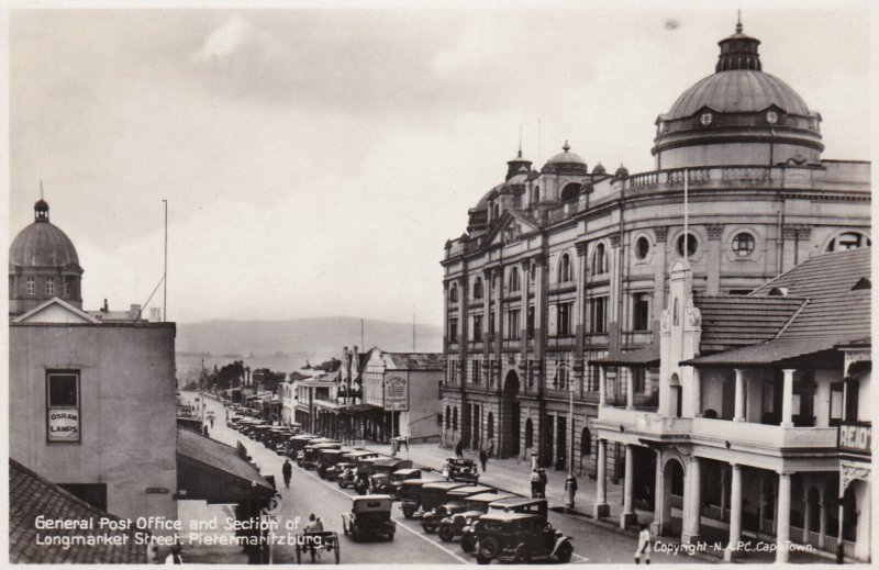 South Africa Petermaritzburg Longmarket Street Showing General Post Office Re...