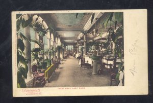 SPOKANE WASHINGTON DAVENPORT'S RESTAURANT INTERIOR VINTAGE POSTCARD