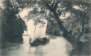 Sri Lanka Ceylon Padda Barge In Full Sail 06.53